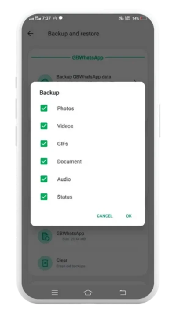 GB WhatsApp Backup screenshot